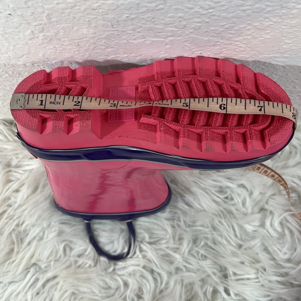 Northside Little Girls' Classic Solid Rainboot Pink / Purple Slip On Size 12 NEW - Picture 14 of 16